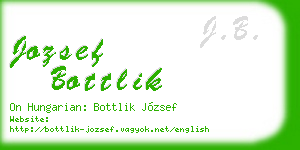 jozsef bottlik business card